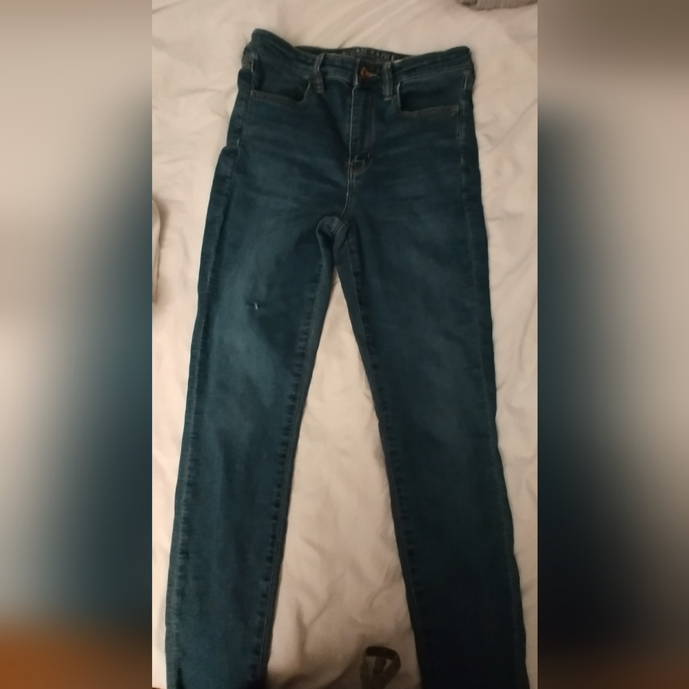 American eagle super high rise jeans